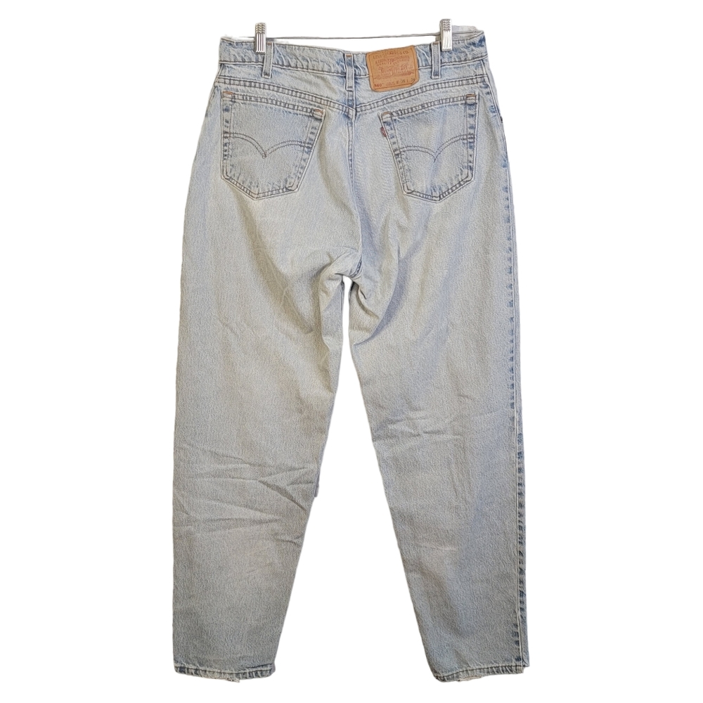 Levi's 560 Vintage 90's Light Wash Hashed Distressed Denim Jeans Men's 36x34 - Picture 6 of 15